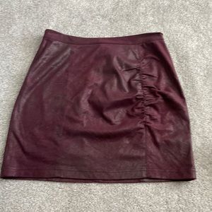 Free People maroon skirt